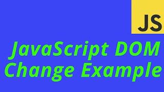 JavaScript DOM Change Example || Ujjwal Technical Tips