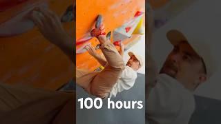 0 vs 100 hours of bouldering
