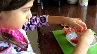 Capri shows you how to peel and enjoy a pomegranate