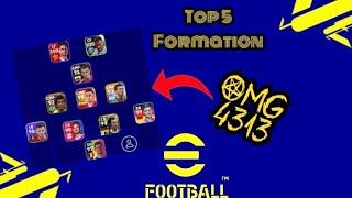 Top 5 new Hidden Formation update eFootball 2023 Mobile 4312?