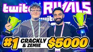 1st Place in Twitch Rivals with Zemie ($75,000)