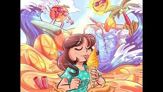 Spring ice cream | Digital Speed Paint TImelapse | Concept Art