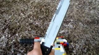 Lego Walther PPK Pistol w/ Silencer and Knife