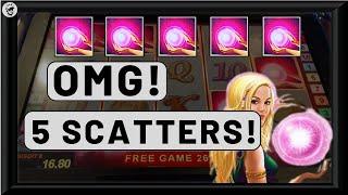  5 Scatters On Lucky Lady Charms  £2 Stake Casino Slots - What Will It Pay?