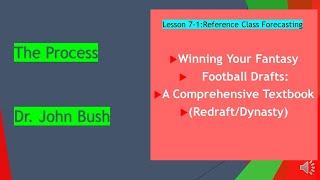 Lecture 7 1 Reference Class Forecasting