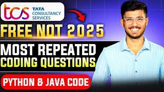 TCS NQT 2025 Coding PYQ | Solution in Java & Python  | TCS Free NQT 2025