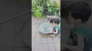Brothers Huzaifa and Hanan Plying