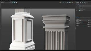 Training modelling 3dsmax - Square Column