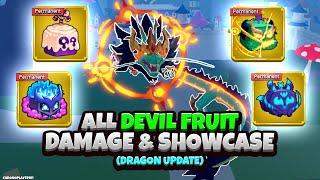 All Devil Fruit Damage and Showcase (Blox Fruits Dragon Update)