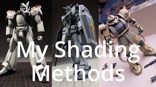 Gunpla Shading Tutorial Pre-shading and Highlighting How do I paint them