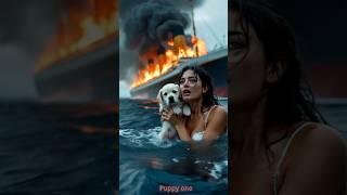 How a tiny puppy teamed up with a dolphin and a seal to save his owner's life #emotionalstory