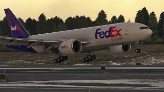 FedEx Boeing 777-F Landing at Anchorage | MSFS 2020 ULTRA GRAPHICS