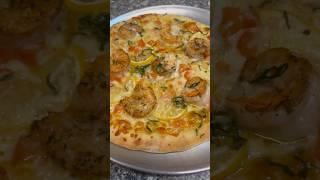 Shrimp Scampi Pizza #shortsvideo