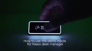 How to use the demo mode for Kleeo desk manager