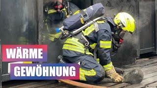 BRUTALE HITZE!  Atemschutztraining Feuerwehr Mücke - Wärmegewöhnung