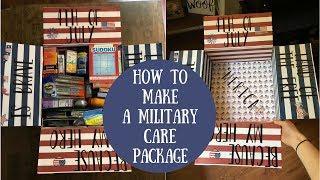 HOW TO MAKE A MILITARY CARE PACKAGE