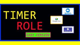 Online Toastmasters Timer Roles Easy Method