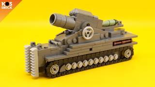 Lego Karl-Gerät / Mörser Karl WW2 German Tank Mini Vehicles (Tutorial)