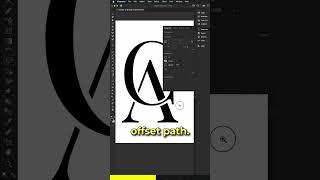 Using Offset Path in Adobe Illustrator #shorts