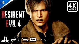 RESIDENT EVIL 4 REMAKE: PS5 PRO Gameplay Walkthrough Part 1 - DEMO (4K 60PS)