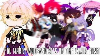 i’ll marry whoever sits on the chair first.|| genshin impact|| aether harem || not original