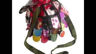 Thai Handmade Adorable Patchwork Owl Sling Bag Shoulder Bag Full Color 1 $34.00