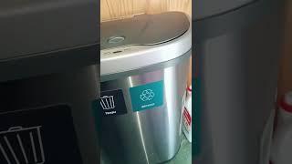 Game-Changing Dual Trash Can with Auto-Open for Easy Recycling #trashcan