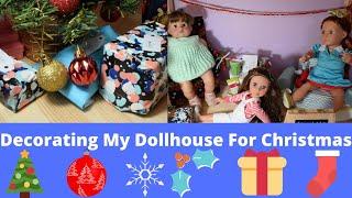 Decorating my dollhouse for Christmas