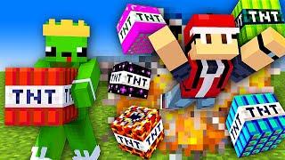 Ich PRANKE Max mit SUPER TNT in Minecraft!