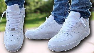 How To Lace Nike Air Force 1s Loosely (THE BEST WAY!!)