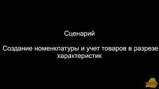 УК 1_6_21_3 Создание номенклатуры, категории и учет товаров по характеристикам