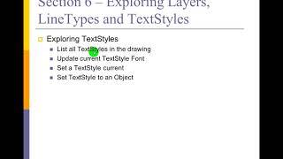 S6-16 AutoCAD TextStyle Topic Overview