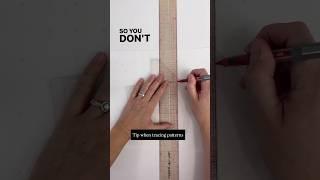Pattern tracing tips. #craft #sewing #sewingprojects #versatilesewin #sewingpatterns
