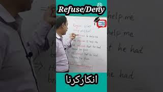 Daily use words in English #3 Deny or Refuse #Shorts