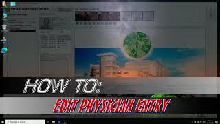 Edit Physician Entry