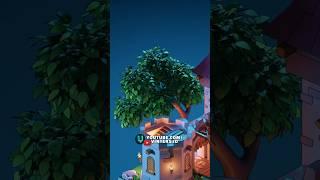 Creating a stylized tree in Blender! #shorts
