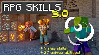 RPG SKILLS 3.0 ADDON: HUGE Classes Update To Enhance Minecraft Survival Gameplay