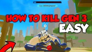 How to kill gen 3 Tailed Beast fast | how to beat Apol Gen 3 fast Shindo Life