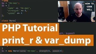 PHP beginner tutorial  var_dump versus print_r