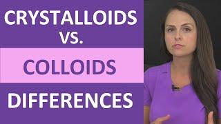 Crystalloids vs Colloids Nursing IV Fluid Types Next Generation NCLEX