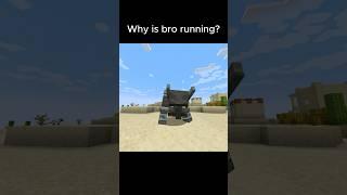 What’s bro afraid of?  #minecraft #minecraftshorts