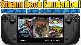 Steam Deck Emulation - 20 Nintendo Gamecube Games Tested - Using Dolphin Emulator  + EmuDeck!