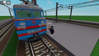 Еду из Москвы в Петербург  на поезде в Roblox. игра:russian railway chill game.