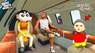 Shinchan & Franklin Flight With Squid Game Doll in Gta 5