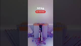 1 Million kg Cube Simulation in Blender #3d