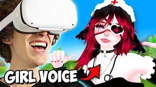 Showing VRChat my Girl Voice Impression (not a voice changer)