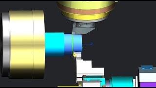 NC-code simulation in NX CAM - mill-turns