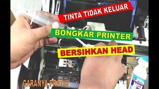 cara perbaiki printer epson l3110 tidak keluar tinta | bersihkan head