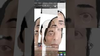 Gradient Mesh Self Portrait Vectoring #inkscape #Project Sekai