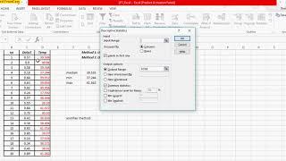 excel, how use data analysis (LP1, Q8)